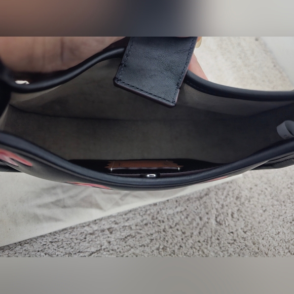 Authentic Coachtopia Ergo Black Bag with Pink Mushroom Design - Picture 8 of 16